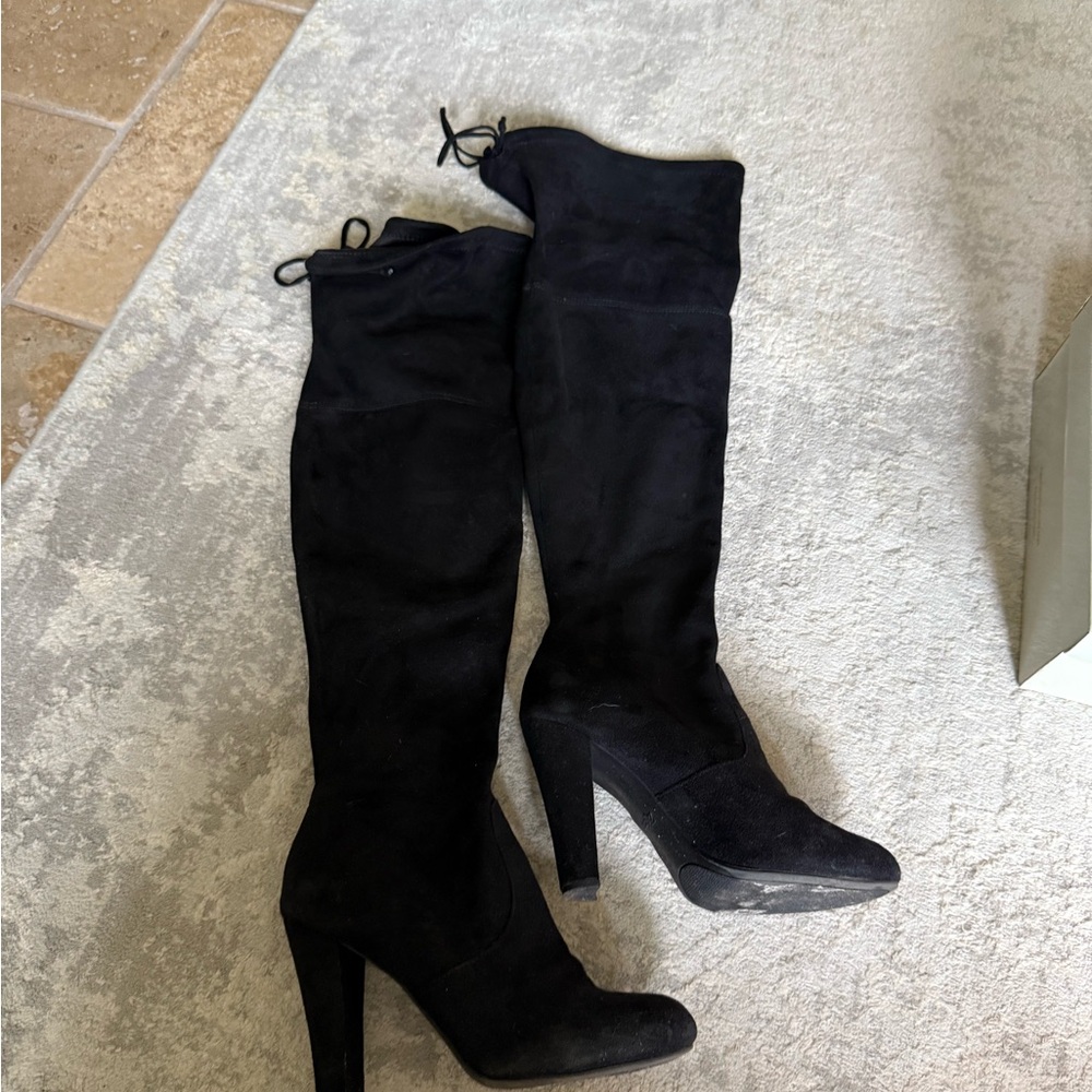 Elegant Black Over the Knee-High Women's Boots
